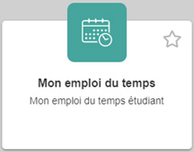 bloc emploi du temps